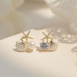 Gold Starfish shell 🐚 earrings